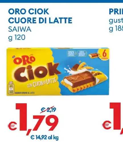Oro Ciok Cuore di Latte Saiwa