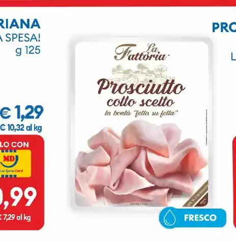 Prosciutto cotto scelto La Fattoria