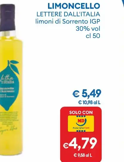 Limoncello Lettere dall'Italia