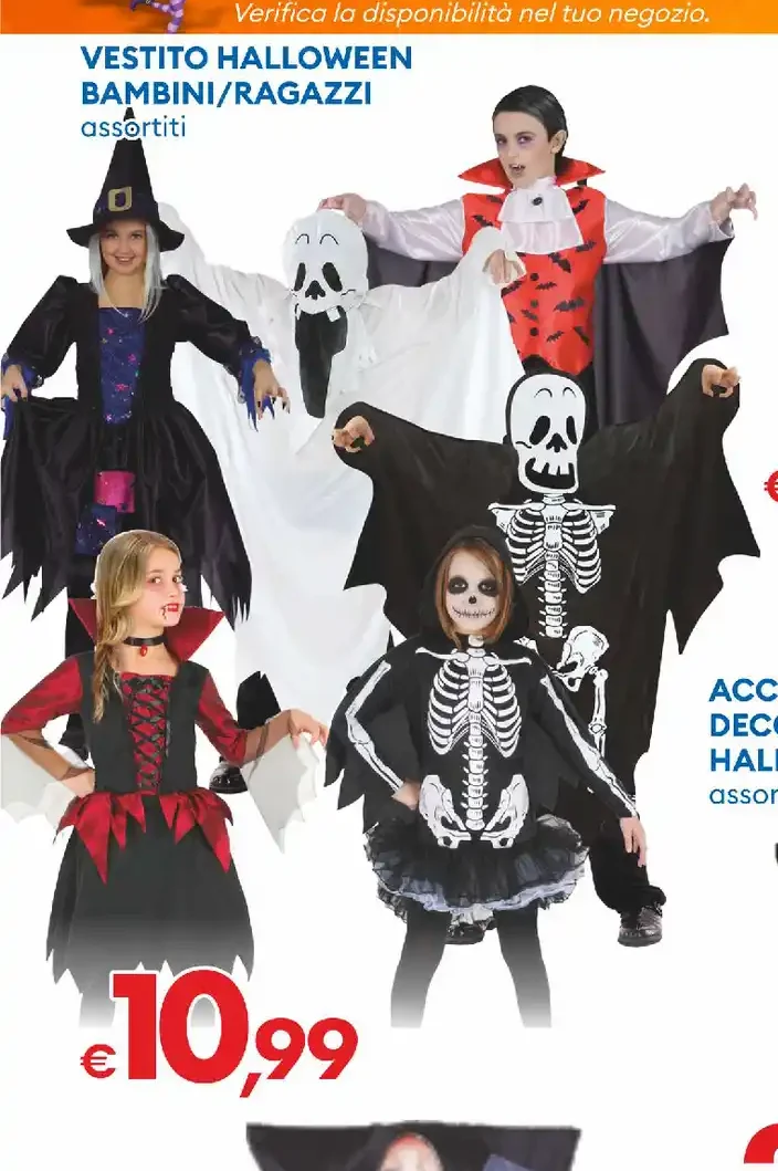 Vestito Halloween bambini/ragazzi