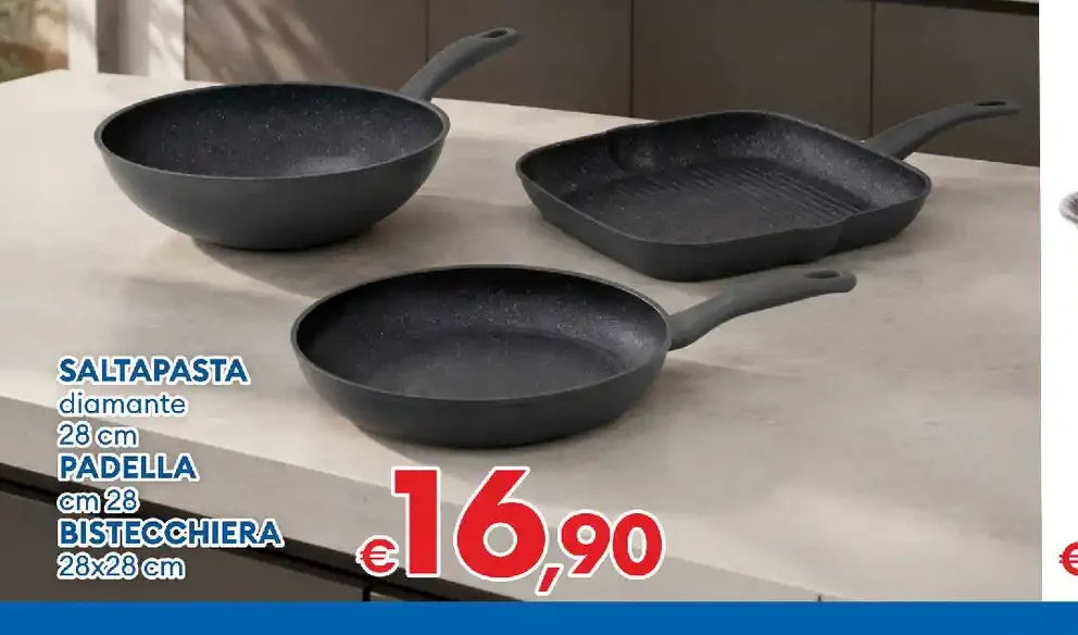 Set saltapasta, padella e bistecchiera