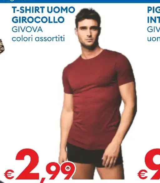 T-shirt uomo girocollo