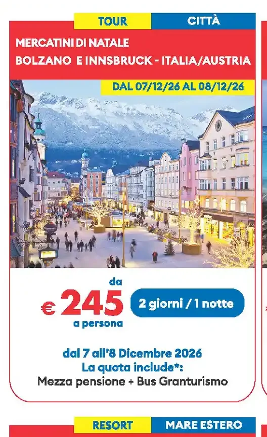 Mercatini di Natale Bolzano e Innsbruck