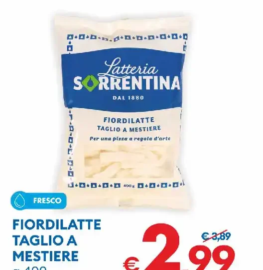 Fiordilatte taglio a mestiere