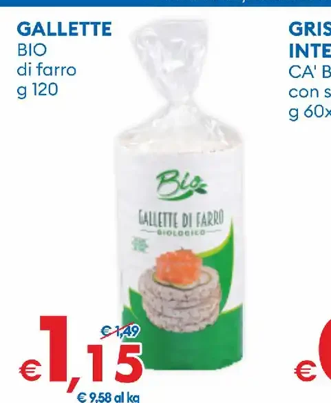 Gallette di farro bio