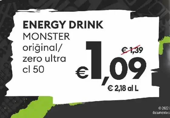 Energy drink Monster original/zero ultra
