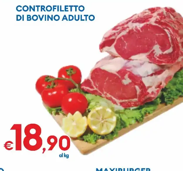 Controfiletto di bovino adulto