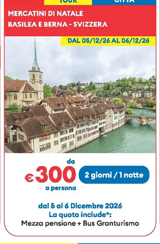 Mercatini di Natale Basilea e Berna