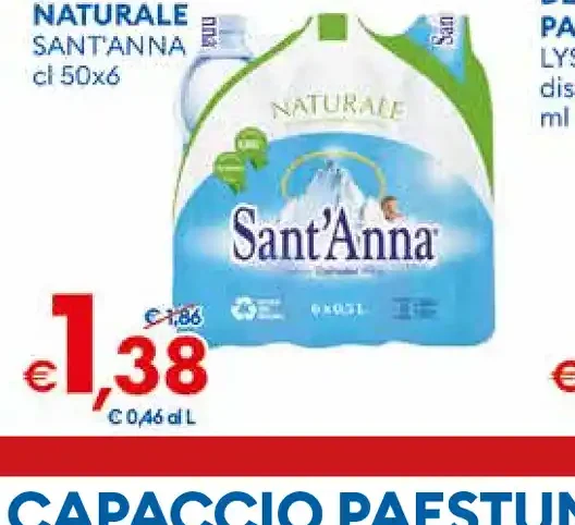 Acqua naturale Sant'Anna