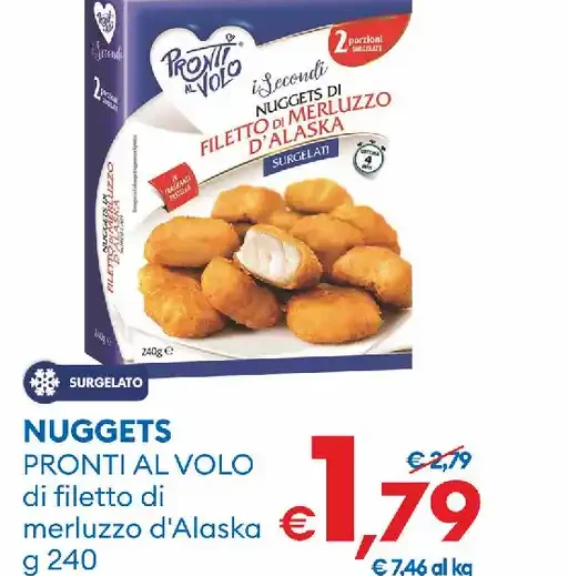 Nuggets di merluzzo d'Alaska
