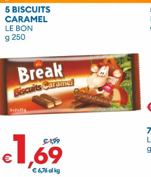 5 biscuits caramel