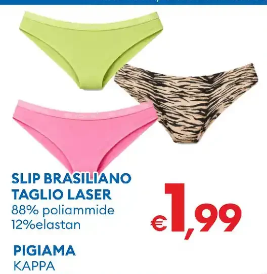 Slip brasiliano taglio laser