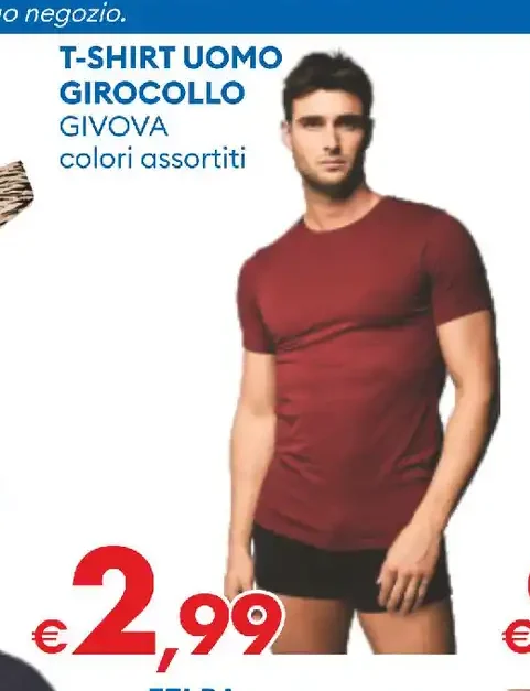 T-shirt uomo girocollo