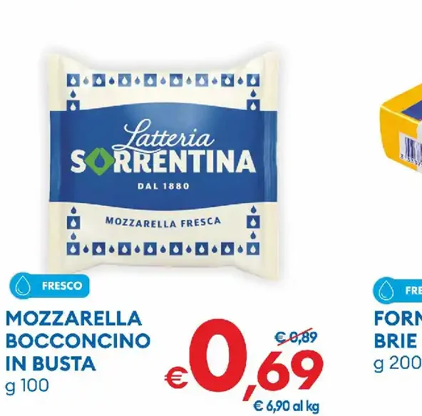 Mozzarella bocconcino in busta