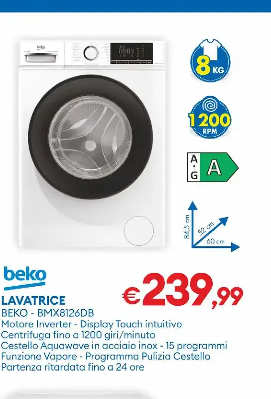 Lavatrice Beko BMN8126DB