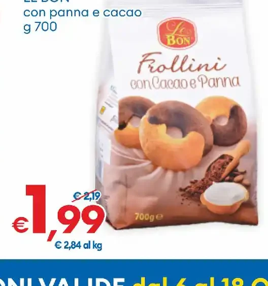 Frollini cacao e panna