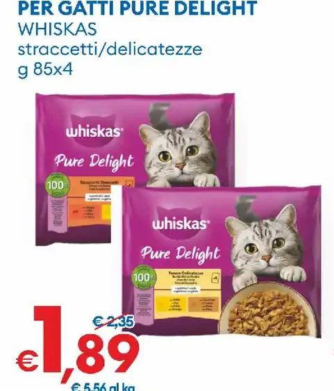 Alimento umido per gatti Whiskas Pure Delight