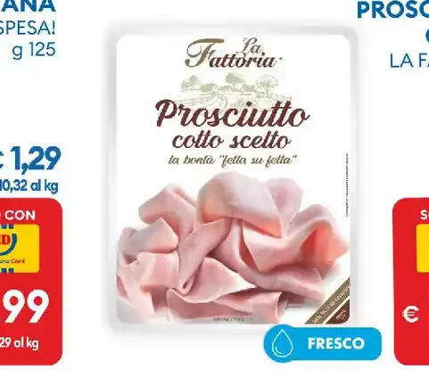 Prosciutto cotto scelto La Fattoria