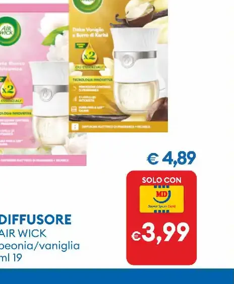 Diffusore Air Wick peonia/vaniglia