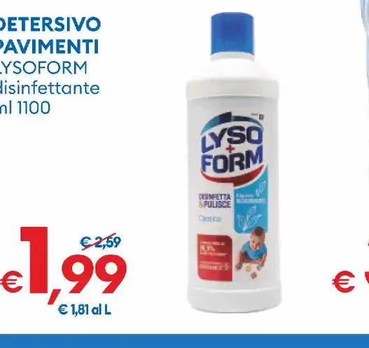 Detersivo pavimenti Lysoform
