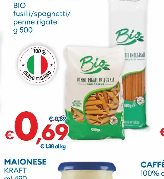 Pasta integrale bio
