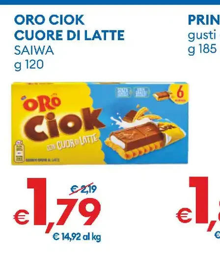Oro Ciok cuore di latte Saiwa
