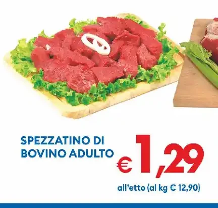 Spezzatino di bovino adulto