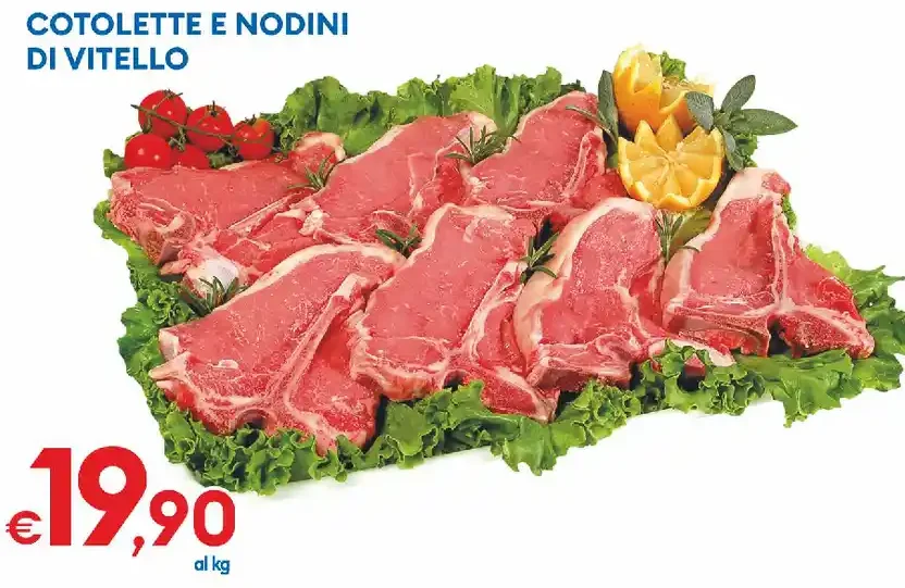 Costolette e nodini di vitello