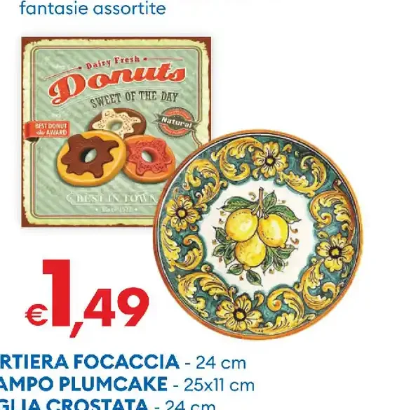 Tortiera focaccia / stampo plumcake / teglia crostata