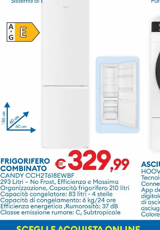 Frigorifero combinato Candy