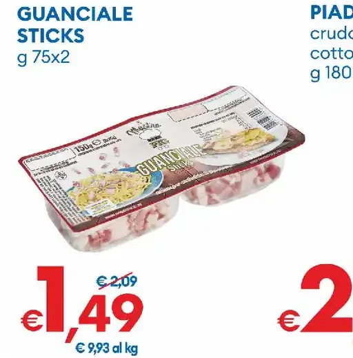 Guanciale sticks