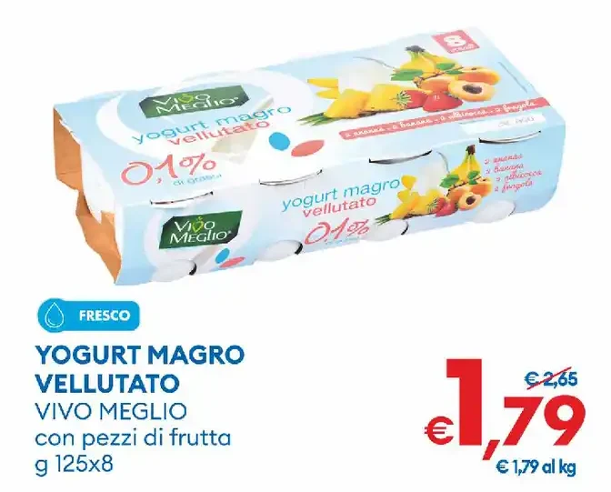 Yogurt magro vellutato