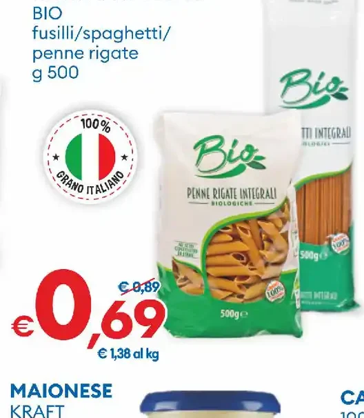 Pasta integrale bio