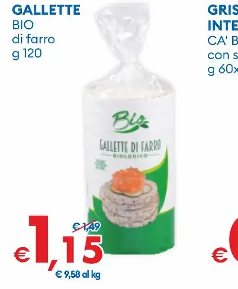 Gallette bio di farro