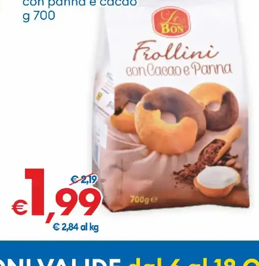 Frollini con cacao e panna