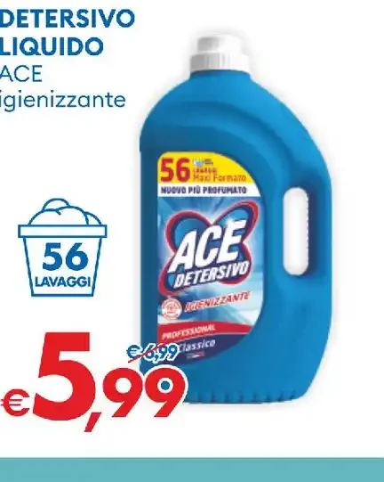 Detersivo liquido ACE igienizzante