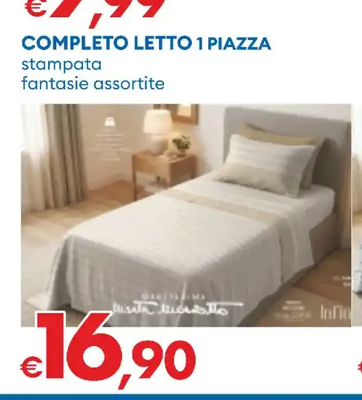 Completo letto 1 piazza