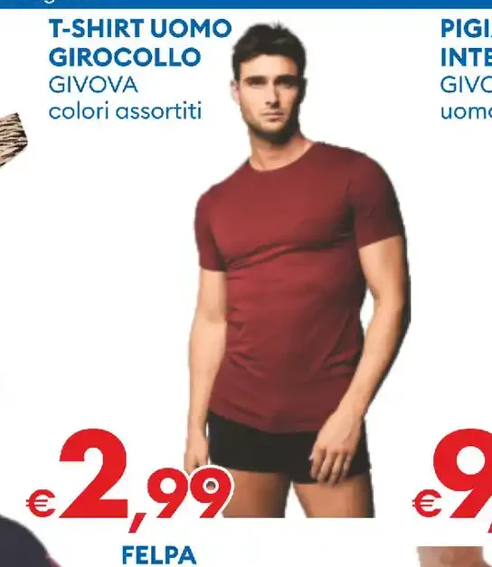 T-shirt uomo girocollo