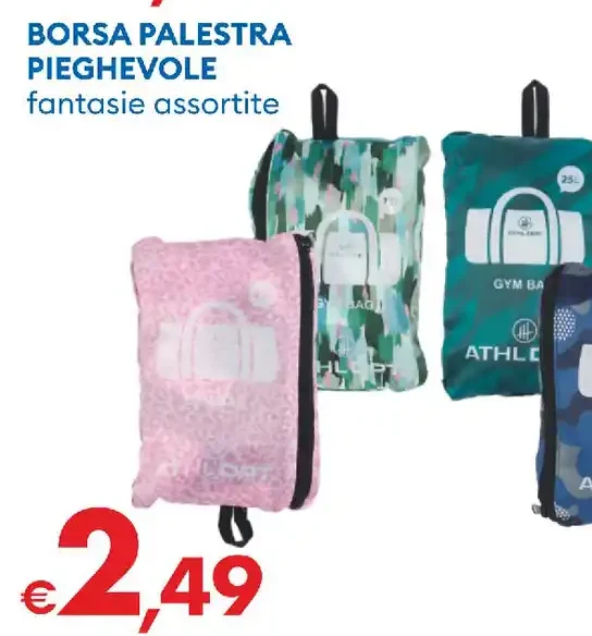 Borsa palestra pieghevole