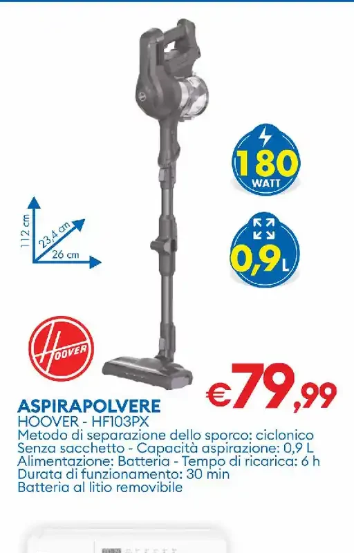 Aspirapolvere Hoover HF1013PX