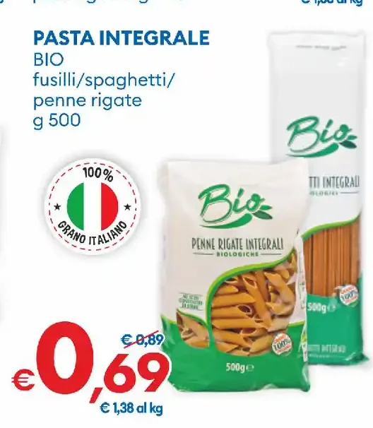 Pasta integrale bio