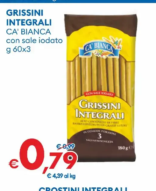 Grissini integrali