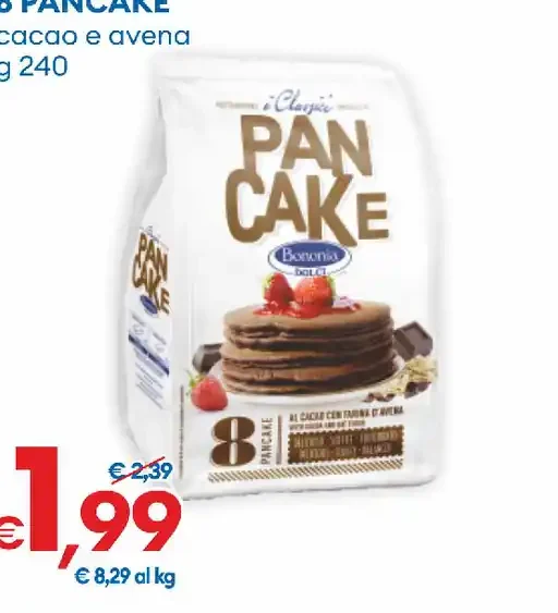 Pancake cacao e avena