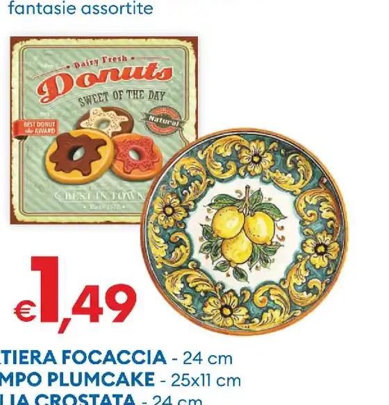 Tortiera focaccia / stampo plumcake / teglia crostata