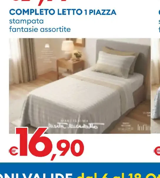 Completo letto 1 piazza