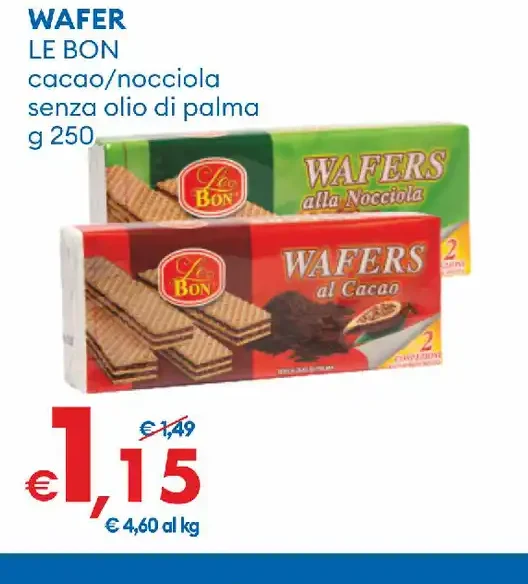 Wafer cacao/nocciole