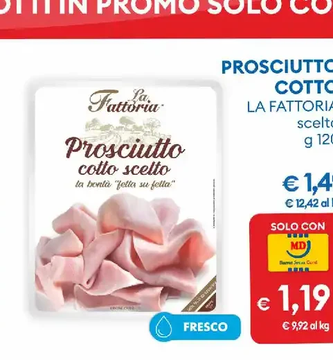 Prosciutto cotto scelto