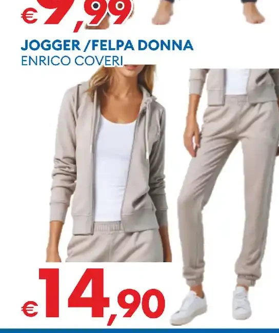Jogger felpa donna
