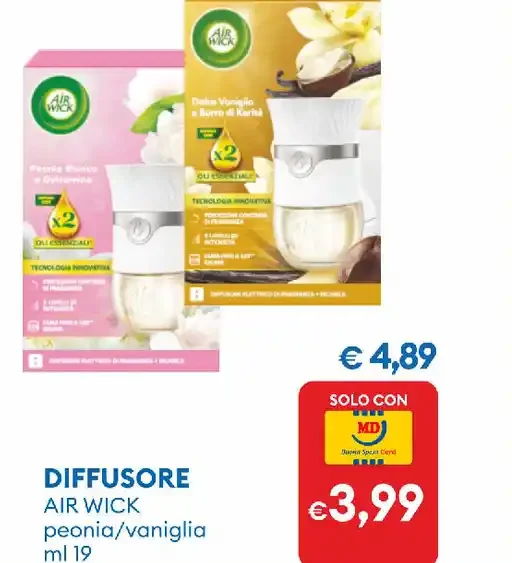 Diffusore Air Wick peonia/vaniglia