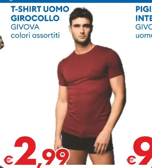 T-shirt uomo girocollo